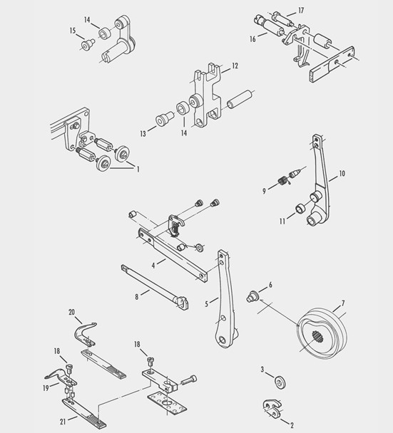 Tuck In Needle Roller Lever for Projectile Loom 